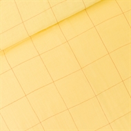 Afbeelding van Thin Grid - XL - Double Gauze - Popcorn Geel