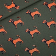 Afbeelding van Doggies - M - Katoen Canvas Gabardine Twill - Bosgroen