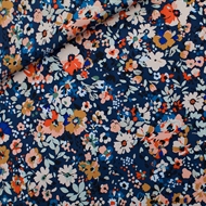 Afbeelding van Flower Joy - M - Ecovero Viscose Rayon Satin - Oceana Blauw